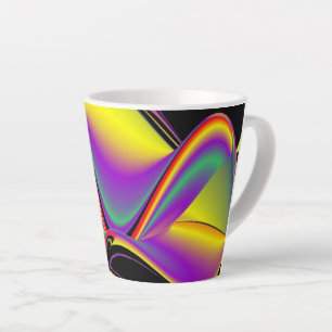 Tasse Latte La magie des couleurs, Rainbowart 3D Abstrait