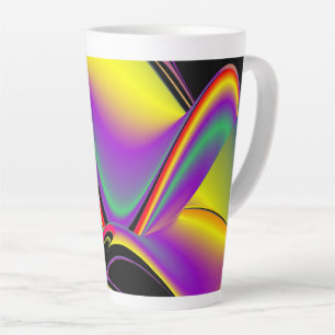 Tasse Latte La magie des couleurs, Rainbowart 3D Abstrait