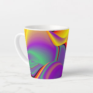 Tasse Latte La magie des couleurs, Rainbowart 3D Abstrait
