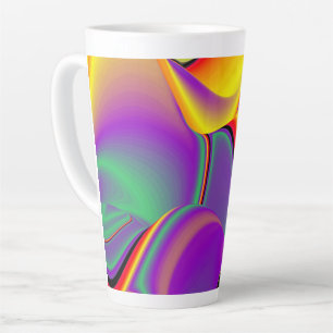 Tasse Latte La magie des couleurs, Rainbowart 3D Abstrait
