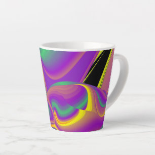 Tasse Latte La magie des couleurs, Rainbowart 3D Abstrait