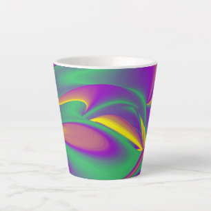 Tasse Latte La magie des couleurs, Rainbowart 3D Abstrait