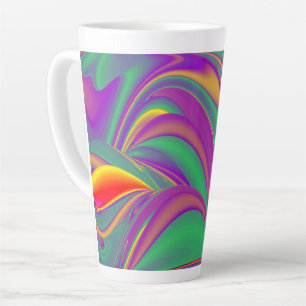 Tasse Latte La magie des couleurs, Rainbowart 3D Abstrait