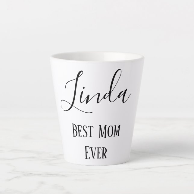 Tasse Latte La meilleure maman classique jamais (Devant)