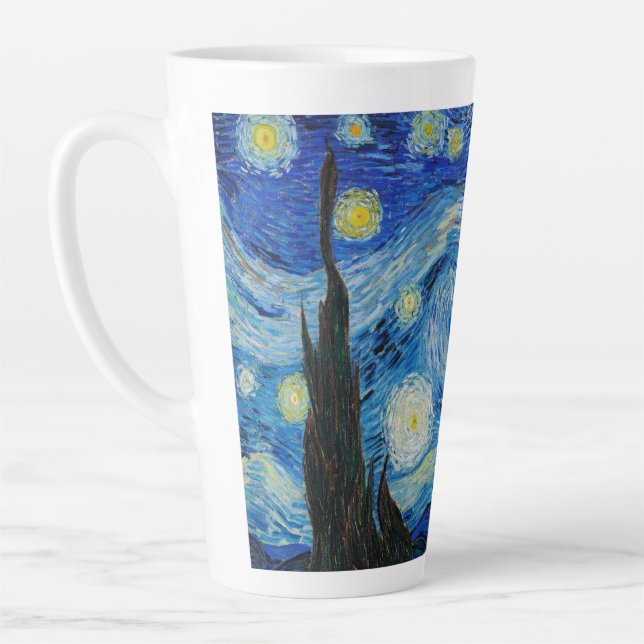 Tasse Latte La nuit étoilée de Vincent Van Gogh (Gauche)