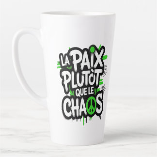Tasse Latte La paix est un choix
