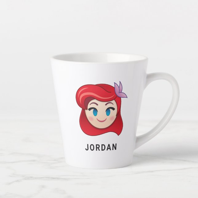 Tasse Latte La Petite Mermeuse Emoji| Princesse Ariel (Droite)