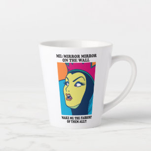 Tasse Latte La Reine du Mal  Miroir au mur
