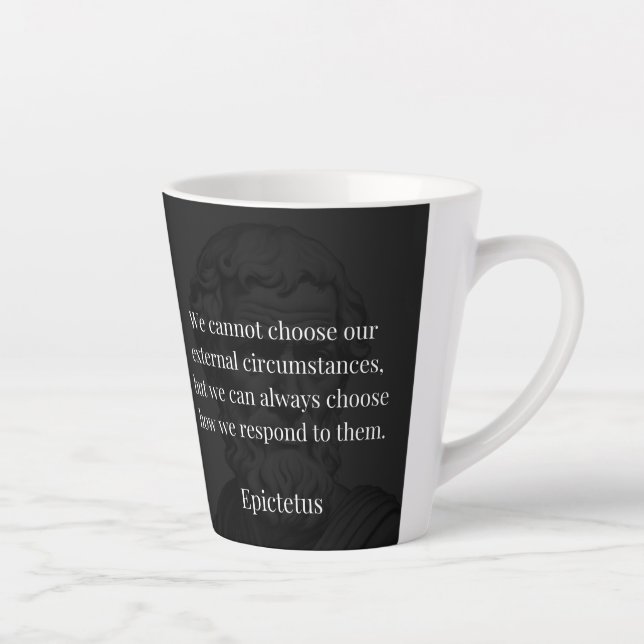 Tasse Latte La sagesse d'Epictetus : l'autonomisation par la r (Droite)