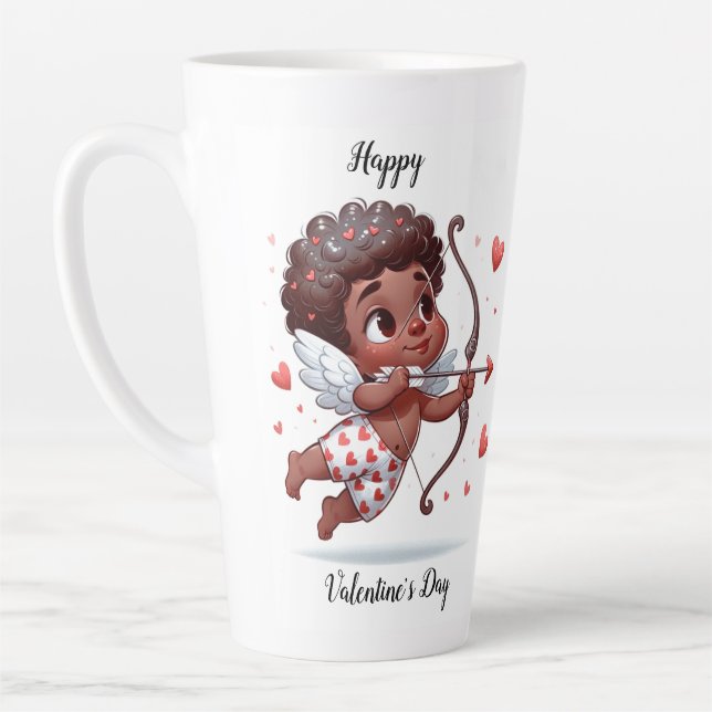 Tasse Latte La Saint Valentin de Cupidon (Gauche)