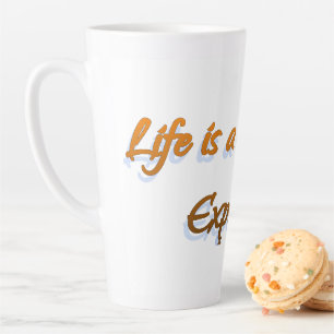 Tasse Latte La Vie Est Un Voyage