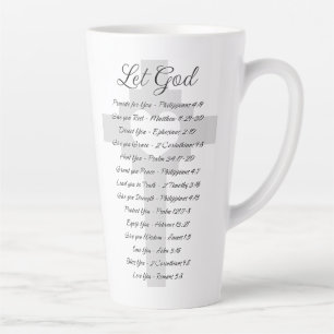 Tasse Latte Laissez l'inspiration des Écritures divines