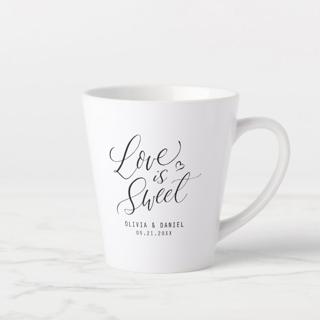 Tasse Latte "L'amour est doux", une préférence pour un mariage (Droite)