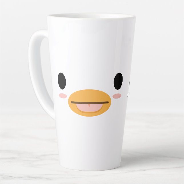 Tasse Latte Langue du canard de Kawaii "Trop mignonne pour êtr (Angle gauche)