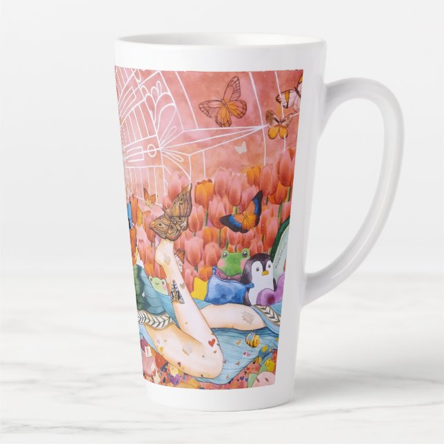 Tasse Latte L'après-midi (Droite)
