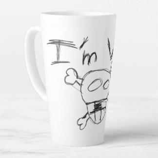 Tasse Latte Latte Je Travaille