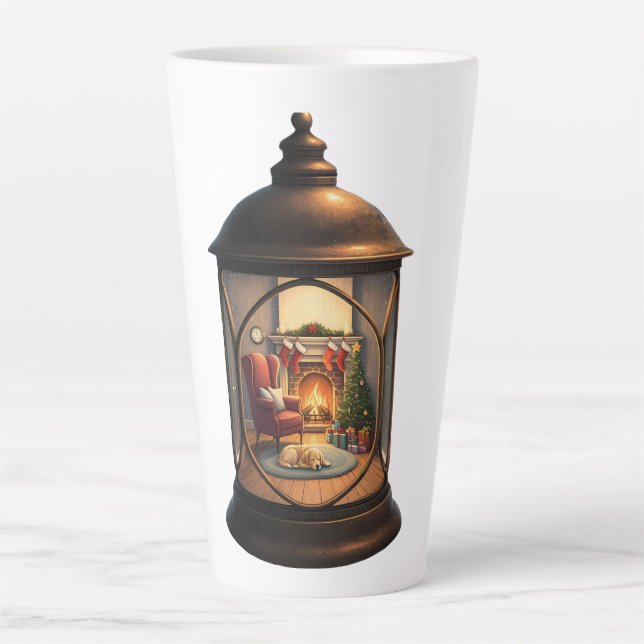 Tasse Latte Latte Mug-Christmas Lantern (Devant)