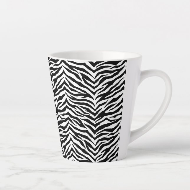 Tasse Latte Latte Mug-Zebra Print (Droite)