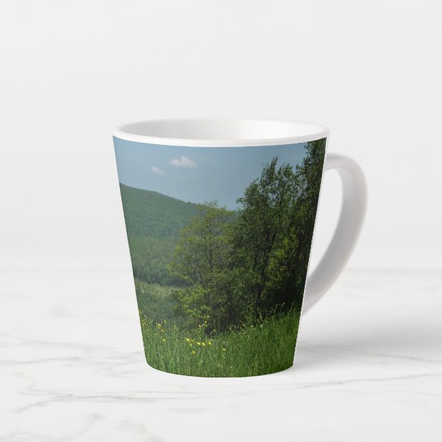 Tasse Latte Laurel Highlands Pennsylvania Summer Photography (Angle droit)