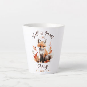 Tasse Latte L'Automne Est La Preuve Que Le Changement Est Beau