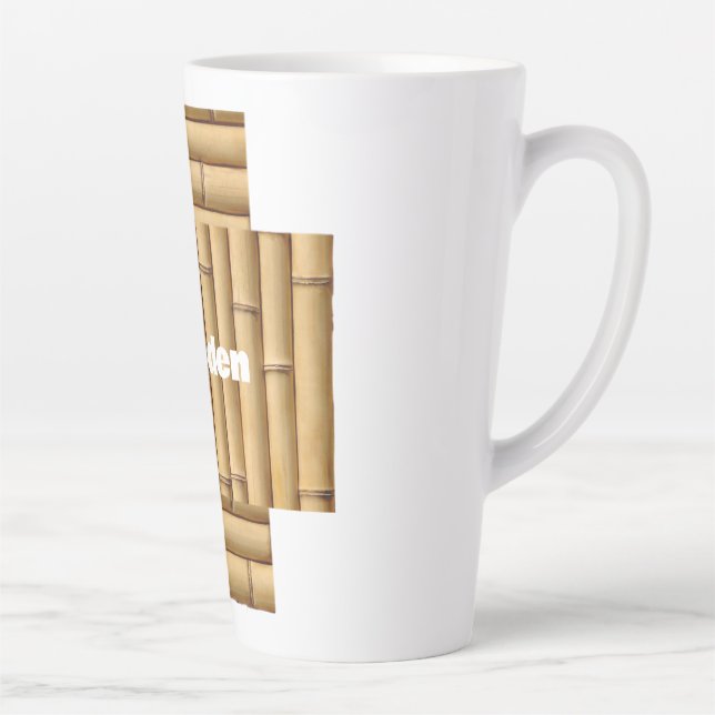 Tasse Latte Layers of Bamboo Rhythm in Bamboo Natural Repetiti (Droite)