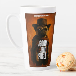 Tasse Latte Le Bon la Brute et le Pugly Parodie de Film