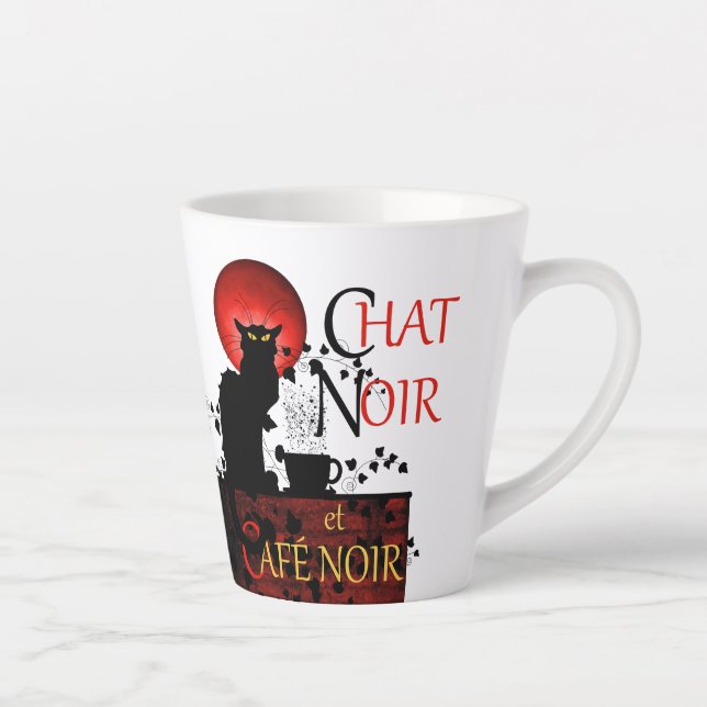Tasse Latte Le Conversation Noir et Café Noir Café (Droite)