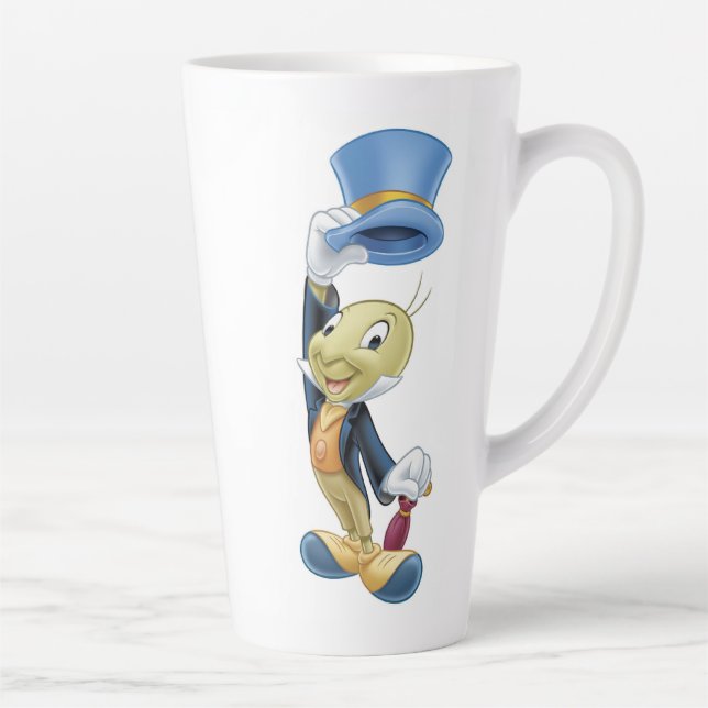 Tasse Latte Le Cricket Jiminy Levant Son Casquette Disney (Droite)