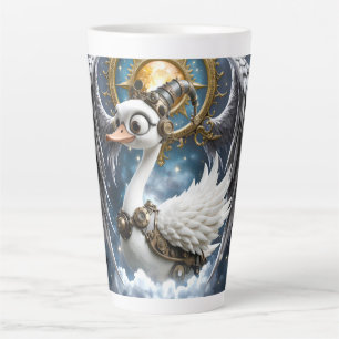Tasse Latte Le Cygne Curieux à Ressort.