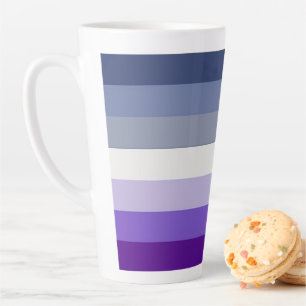 Tasse Latte Le drapeau de la fierté lesbienne boucher de Slipp