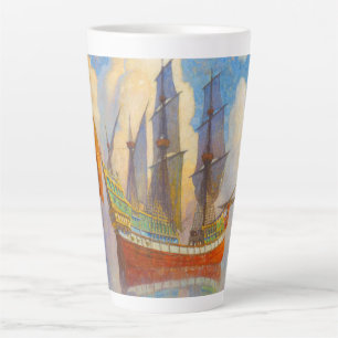 Tasse Latte Le galion d'or de Newell Convers Wyeth