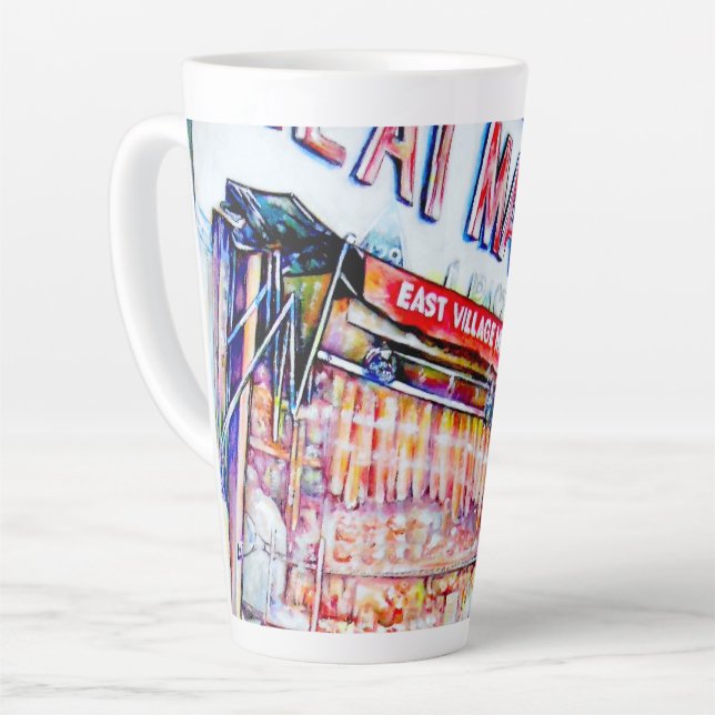 Tasse Latte Le jardin de la sagesse de l'East Village (Angle gauche)