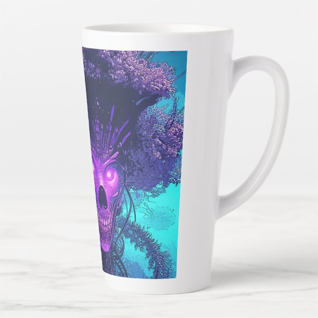 Tasse Latte Le Monstre Du Cyber-Arbre Dans L'Ombre (Droite)