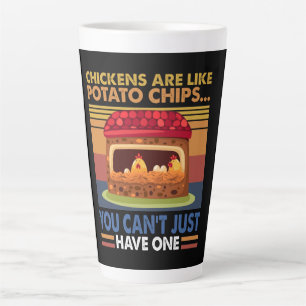 Tasse Latte Le poulet est comme des chips de pommes de terre q