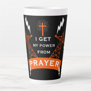 Tasse Latte Le Pouvoir De La Prière
