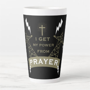 Tasse Latte Le Pouvoir De La Prière