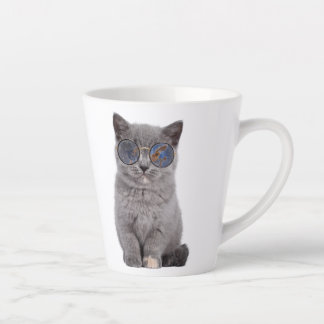 Tasse Latte Le regard galactique Le Kitty Stellar dans les lun
