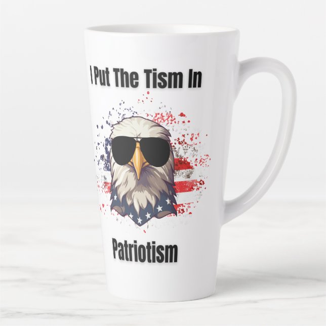 Tasse Latte Le Tisme Dans Le Patriotisme (Droite)