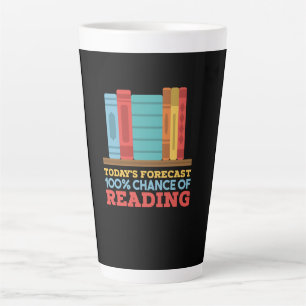 Tasse Latte Lecture - 100 % de chances de lire un livre drôle
