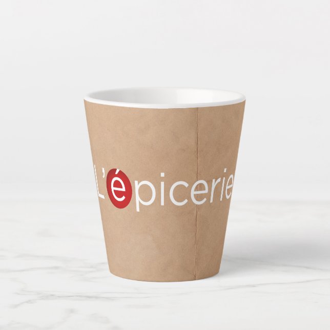 Tasse Latte L'Épicerie (Devant)
