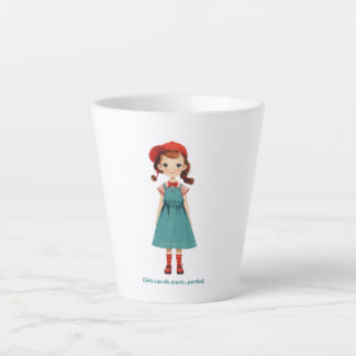 Tasse Latte Les filles peuvent faire plus.. point - édition li