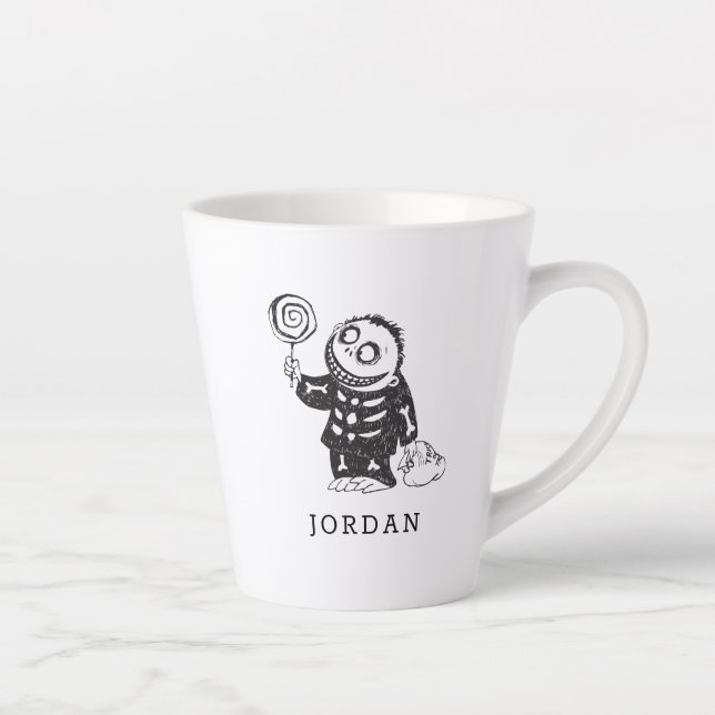 Tasse Latte Les Garçons d'Oogie| Baril avec croquis de bonbons (Droite)