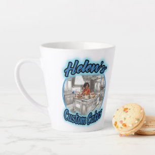 Tasse Latte Les gâteaux personnalisés d'Helen