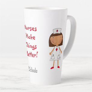 Tasse Latte Les infirmières améliorent les choses