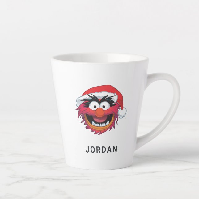 Tasse Latte Les Muppets| Visage animal de Noël (Droite)