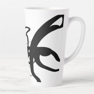 Tasse Latte Les Plongeurs : Noir et Blanc Abstrait