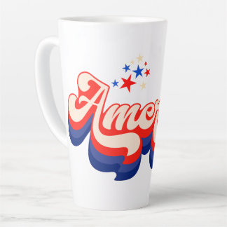 Tasse Latte Les Stars Rétro d'Amérique