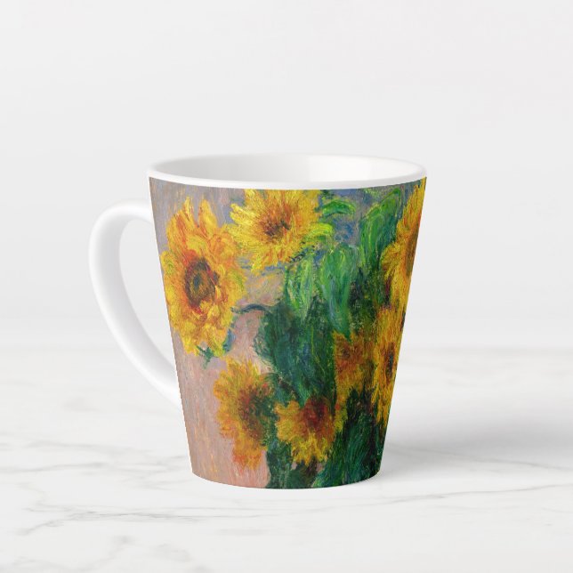 Tasse Latte Les tournesols Monet (Angle gauche)