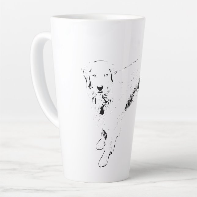 Tasse Latte Les yeux tenaces à la cueillette (Angle gauche)