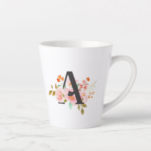 Tasse Latte Lettre A